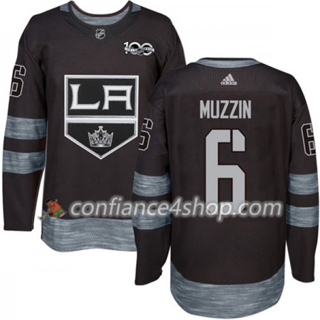 Adidas Maillot de Hockey Los Angeles Kings Jake Muzzin 6 1917-2017 100th Anniversary Noir Authentic - Homme